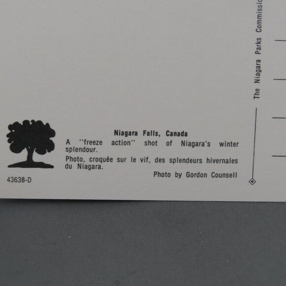 Vintage Postcard - Niagara Falls In Winter - Dexter Press - Picture 3 of 4